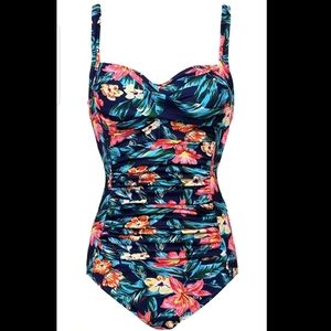 Ekouaer Swimsuit Floral Print